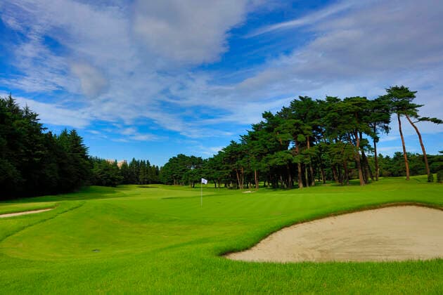 FILE : Kasumigaseki Country Club 17th hole at Kasumigaseki Country Club shot in October 2016, in Kawagoe, Japan. Kasumigaseki CC is the venue for golf at the Tokyo 2020 Olympic Games, Olympische Spiele, Olympia, OS Noxthirdxpartyxsales  (63952128)