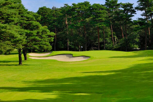 FILE : Kasumigaseki Country Club 4th hole at Kasumigaseki Country Club shot in October 2016, in Kawagoe, Japan. Kasumigaseki CC is the venue for golf at the Tokyo 2020 Olympic Games, Olympische Spiele, Olympia, OS Noxthirdxpartyxsales  (63952151)