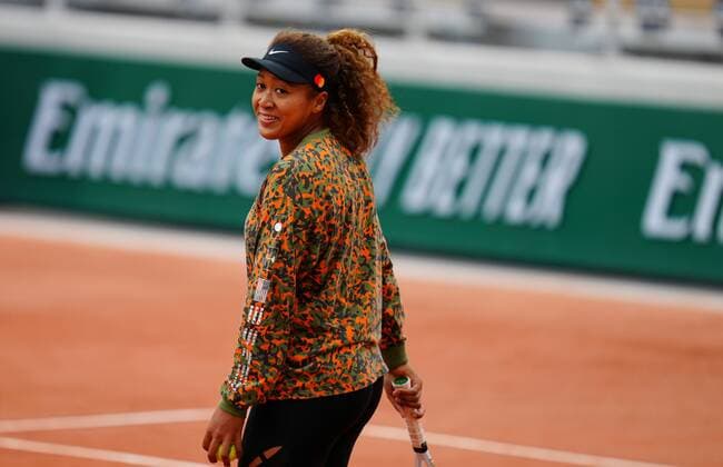 Mandatory Credit: Photo by Javier Garcia BPI Shutterstock (11973071cv) Naomi Osaka of Japan during practice French Open Tennis, Wednesday Previews, Roland Garros, Paris, France - 26 May 2021 French Open Tennis, Wednesday Previews, Roland Garros, Paris, France - 26 May 2021  Copyright: xJavierxGarcia BPI Shutterstockx 11973071cv