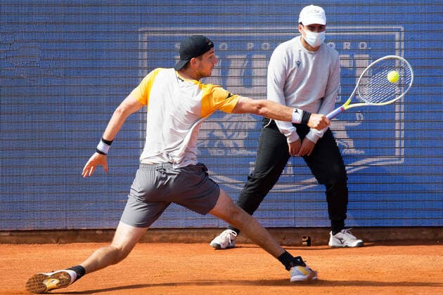 May 26, 2021, Parma, Italy: Parma, Italy, Tennis Club Parma, May 26, 2021, Jan-Lennard STRUFF of the Germany is seeded number 4 of the tournament.... during ATP, Tennis Herren 250 Emilia-Romagna Open 2021 - Tennis Internationals Tennis Internationals - ATP 250 Emilia-Romagna Open 2021, parma, Italy - ZUMAl164 20210526_zsa_l164_001 Copyright: xValerioxOrigox