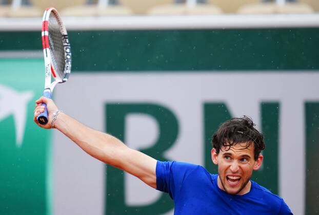 Mandatory Credit: Photo by Javier Garcia BPI Shutterstock (11973071ed) Dominic Thiem of Austria practices French Open Tennis, Wednesday Previews, Roland Garros, Paris, France - 26 May 2021 French Open Tennis, Wednesday Previews, Roland Garros, Paris, France - 26 May 2021  Copyright: xJavierxGarcia BPI Shutterstockx 11973071ed