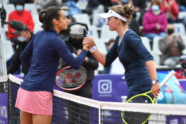 Internationaux de Strasbourg 2021 - Caroline Garcia - France - Krejcíková- Republique Tcheque Tennis :Internationaux de Strasbourg 2021 - France - chryslenecaillaud Panoramic 
