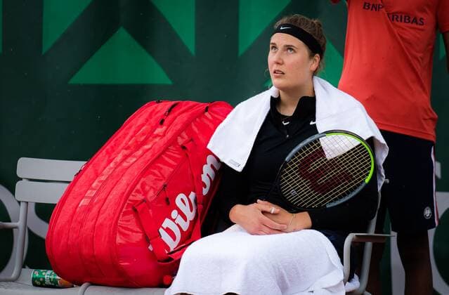 Mandatory Credit: Photo by Rob Prange Shutterstock (11973072ca) Antonia Lottner of Germany in action during the second qualifications round at the 2021 Roland Garros Grand Slam Tournament French Open Tennis, Wednesday Previews, Roland Garros, Paris, France - 26 May 2021 French Open Tennis, Wednesday Previews, Roland Garros, Paris, France - 26 May 2021  Copyright: xRobxPrange Shutterstockx 11973072ca