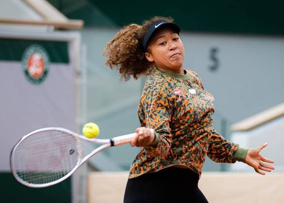 May 26, 2021, Paris, France: NAOMI OSAKA of Japan during practice ahead of the 2021 Roland Garros Grand Slam Tournament. Paris France - ZUMAa181 20210526_mda_a181_015 Copyright: xRobxPrangex