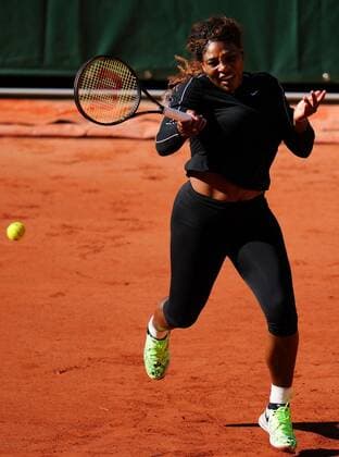 Mandatory Credit: Photo by Javier Garcia BPI Shutterstock (11975057bm) Serena Williams during her first practice session of the tournament French Open Tennis, Wednesday Previews, Roland Garros, Paris, France - 27 May 2021 French Open Tennis, Wednesday Previews, Roland Garros, Paris, France - 27 May 2021  Copyright: xJavierxGarcia BPI Shutterstockx 11975057bm