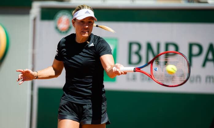 Mandatory Credit: Photo by Rob Prange Shutterstock (11975059an) Angelique Kerber of Germany during practice ahead of the 2021 Roland Garros Grand Slam Tournament French Open Tennis, Wednesday Previews, Roland Garros, Paris, France - 27 May 2021 French Open Tennis, Wednesday Previews, Roland Garros, Paris, France - 27 May 2021  Copyright: xRobxPrange Shutterstockx 11975059an