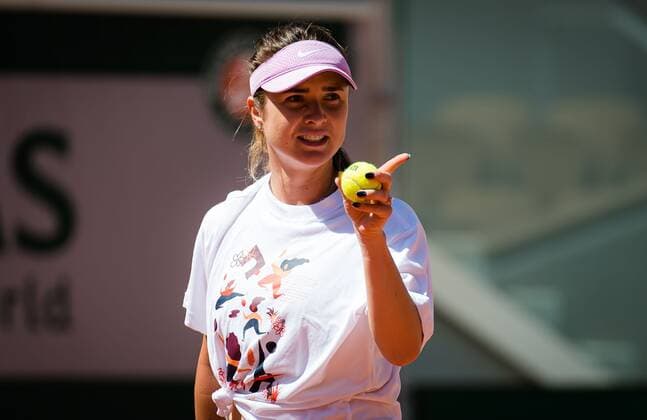 Mandatory Credit: Photo by Rob Prange Shutterstock (11975059x) Elina Svitolina of the Ukraine during practice ahead of the 2021 Roland Garros Grand Slam Tournament French Open Tennis, Wednesday Previews, Roland Garros, Paris, France - 27 May 2021 French Open Tennis, Wednesday Previews, Roland Garros, Paris, France - 27 May 2021  Copyright: xRobxPrange Shutterstockx 11975059x