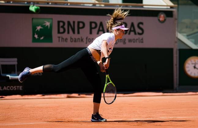 Mandatory Credit: Photo by Rob Prange Shutterstock (11975059y) Elina Svitolina of the Ukraine during practice ahead of the 2021 Roland Garros Grand Slam Tournament French Open Tennis, Wednesday Previews, Roland Garros, Paris, France - 27 May 2021 French Open Tennis, Wednesday Previews, Roland Garros, Paris, France - 27 May 2021  Copyright: xRobxPrange Shutterstockx 11975059y