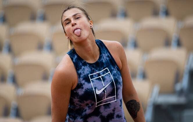 Sport Themen der Woche KW21 Sport Bilder des Tages Mandatory Credit: Photo by Rob Prange Shutterstock (11975059bd) Aryna Sabalenka of Belarus during practice ahead of the 2021 Roland Garros Grand Slam Tournament French Open Tennis, Wednesday Previews, Roland Garros, Paris, France - 27 May 2021 French Open Tennis, Wednesday Previews, Roland Garros, Paris, France - 27 May 2021  Copyright: xRobxPrange Shutterstockx 11975059bd