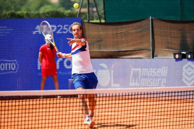 May 27, 2021, Parma, Italy: Parma, Italy, Montechiarugolo, May 27, 2021, The french tennis player Richard Gasquet during ATP, Tennis Herren 250 Emilia-Romagna Open Mutti Cup during ATP 250 Emilia Romagna Open 2021 - Tennis Internationals Tennis Internationals - ATP 250 Emilia Romagna Open 2021, parma, Italy - ZUMAl164 20210527_zsa_l164_029 Copyright: xRobertaxCorradinx