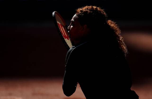 Mandatory Credit: Photo by Javier Garcia BPI Shutterstock (11975057dn) Serena Williams during her first practice session of the tournament French Open Tennis, Wednesday Previews, Roland Garros, Paris, France - 27 May 2021 French Open Tennis, Wednesday Previews, Roland Garros, Paris, France - 27 May 2021  Copyright: xJavierxGarcia BPI Shutterstockx 11975057dn