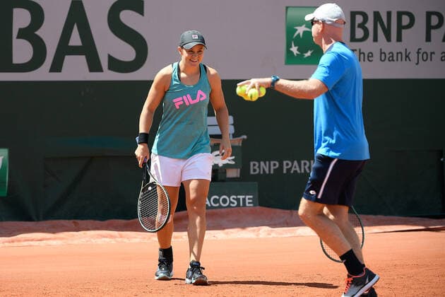 27 05 20121 Paris France, Tennis French Open Roland Garros 2021 v l , Ashley Barty AUS Practice, pre-match warm up. Copyright: Foto:xHMBxMedia