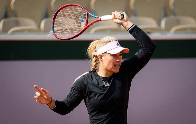 Mandatory Credit: Photo by Rob Prange Shutterstock (11976922cs) Angelique Kerber of Germany during practicee ahead of the 2021 Roland Garros Grand Slam Tournament French Open Tennis, Friday Previews, Roland Garros, Paris, France - 28 May 2021 French Open Tennis, Friday Previews, Roland Garros, Paris, France - 28 May 2021  Copyright: xRobxPrange Shutterstockx 11976922cs