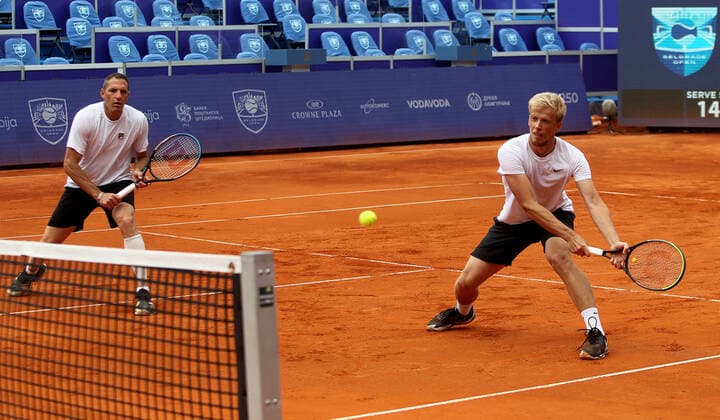 28.05.2021 Belgrade(Serbia) ATP, Tennis Herren Belgrade Open men s tennis doubles final Jonathan Erlich(Israel),Andrei Vasilevski( Belarus) :
