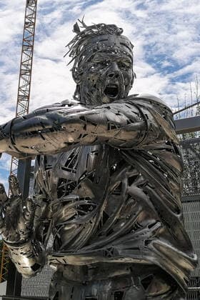 Tennis, French Open, Statue von Rafael Nadal Illustration - Statue de Rafael Nadal NEWS : La statue de Rafael Nadal - Paris - 28 05 2021 FedericoPestellini Panoramic 