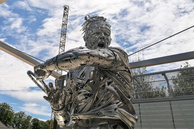 Tennis, French Open, Statue of Rafael Nadal