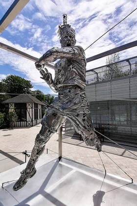 Tennis, French Open, Statue von Rafael Nadal Illustration - Statue de Rafael Nadal NEWS : La statue de Rafael Nadal - Paris - 28 05 2021 FedericoPestellini Panoramic 