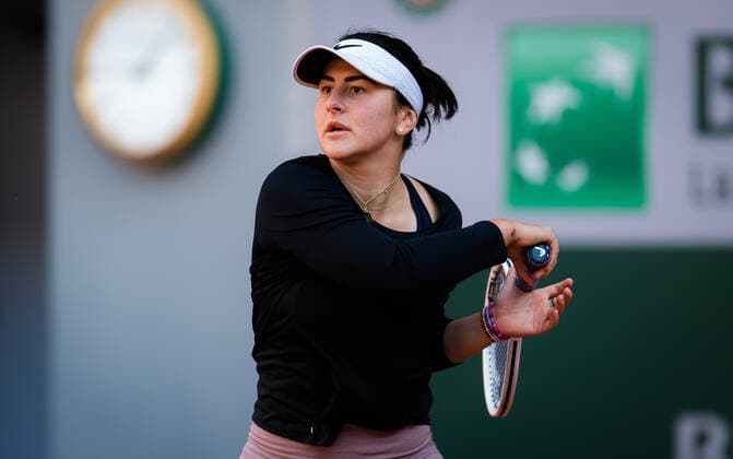 May 28, 2021: Bianca Andreescu of Canada during practice ahead of the 2021 Roland Garros Grand Slam Tournament - ZUMAa181 20210528_zaa_a181_016 Copyright: xRobxPrangex