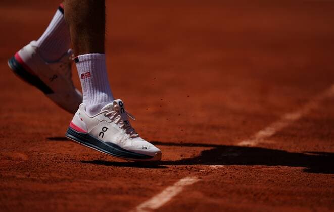 Mandatory Credit: Photo by Javier Garcia BPI Shutterstock (11976928gb) The Roger Federer On tennis shoes worn for his first practice of the tournament French Open Tennis, Friday Previews, Roland Garros, Paris, France - 28 May 2021 French Open Tennis, Friday Previews, Roland Garros, Paris, France - 28 May 2021  Copyright: xJavierxGarcia BPI Shutterstockx 11976928gb