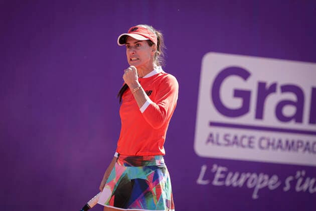 Magda Linette (POL) Internationaux tennis de Strasbourg TENNIS : Internationaux tennis de Strasbourg - 28 05 2021 Elyxandrocegarra Panoramic 