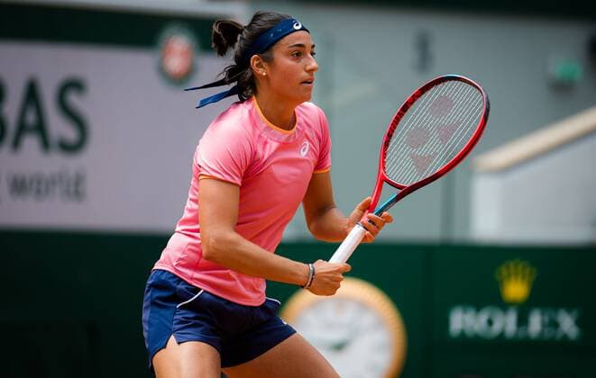 Mandatory Credit: Photo by Rob Prange Shutterstock (11976922fl) ICaroline Garcia of France during practice ahead of the 2021 Roland Garros Grand Slam Tournament French Open Tennis, Friday Previews, Roland Garros, Paris, France - 28 May 2021 French Open Tennis, Friday Previews, Roland Garros, Paris, France - 28 May 2021  Copyright: xRobxPrange Shutterstockx 11976922fl