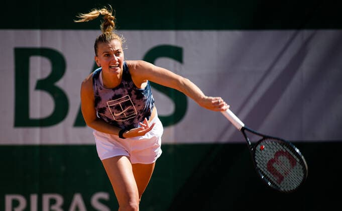 May 28, 2021: Petra Kvitova of the Czech Republic during practice ahead of the 2021 Roland Garros Grand Slam Tournament - ZUMAa181 20210528_zaa_a181_117 Copyright: xRobxPrangex