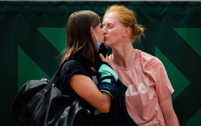 May 28, 2021: Greet Minnen & Alison Van Uytvanck of Belgium after practice ahead of the 2021 Roland Garros Grand Slam Tournament - ZUMAa181 20210528_zaa_a181_156 Copyright: xRobxPrangex