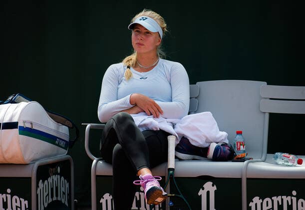 May 28, 2021: IClara Tauson of Denmark during practice ahead of the 2021 Roland Garros Grand Slam Tournament - ZUMAa181 20210528_zaa_a181_161 Copyright: xRobxPrangex