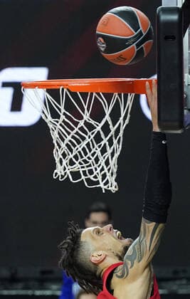 COLOGNE, GERMANY â€“ MAY 28, 2021: CSKA Moscowâ€™s Daniel Hackett in the 2020-21 Euroleague Final Four Semifinal B basketball match between CSKA Moscow and Anadolu Efes Istanbul at Lanxess Arena. Tatyana Makeyeva TASS  TS101F5F