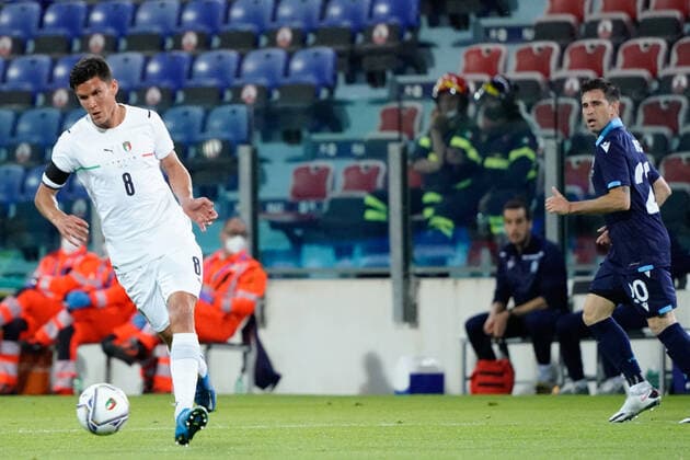 Photo Alessandro Tocco - LaPresse May 28, 2021 Cagliari - Sardinia - Italy soccer Italia vs San Marino - Friendly match - Sardegna Arena Stadium in Cagliari In the pic:Matteo Pessina (Italia)  Copyright: xAlessandroxTocco LaPressex