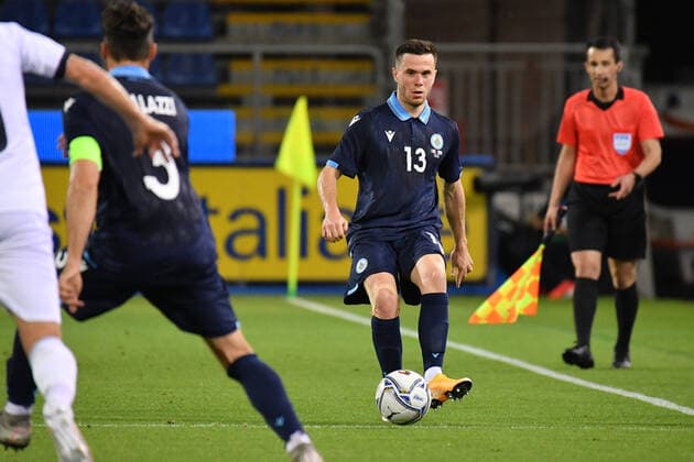 Andrea Grandoni of San Marino during Friendly match - Italy vs San Marino, friendly football match in Cagliari, Italy, May 28 2021  Copyright: xLiveMedia LuigixCanux xIPAx xLiveMediax 0