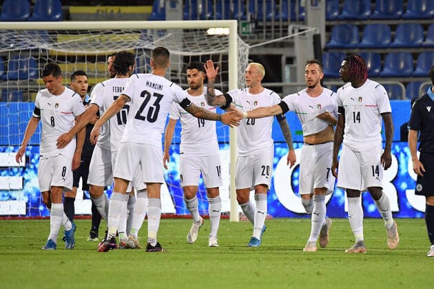Federico Bernardeschi of Italy Italia, Ritratto, Esultanza, during Friendly match - Italy vs San Marino, friendly football match in Cagliari, Italy, May 28 2021  Copyright: xLiveMedia LuigixCanux xIPAx xLiveMediax 0