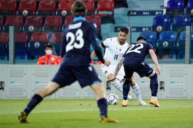 Photo Alessandro Tocco - LaPresse May 28, 2021 Cagliari - Sardinia - Italy soccer Italia vs San Marino - Friendly match - Sardegna Arena Stadium in Cagliari In the pic:Vincenzo Grifo (Italia)  Copyright: xAlessandroxTocco LaPressex