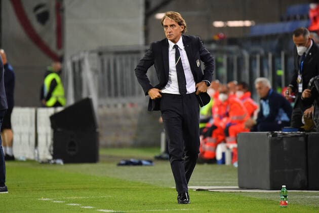 May 28, 2021, Cagliari, Italy: Cagliari, Italy, Sardegna Arena, May 28, 2021, Roberto Mancini CT of Italy Italia during Friendly match - Italy vs San Marino - friendly football match friendly football match - Friendly match - Italy vs San Marino, cagliari, Italy - ZUMAl164 20210528_zsa_l164_224 Copyright: xLuigixCanux