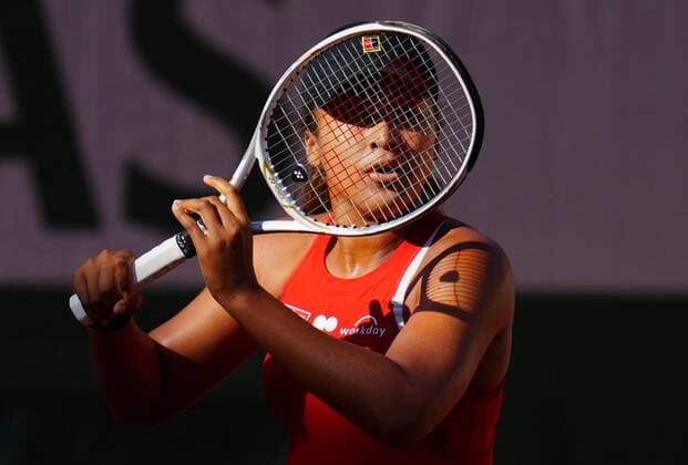 Mandatory Credit: Photo by Javier Garcia BPI Shutterstock (11976928gz) Naomi Osaka practices French Open Tennis, Friday Previews, Roland Garros, Paris, France - 28 May 2021 French Open Tennis, Friday Previews, Roland Garros, Paris, France - 28 May 2021  Copyright: xJavierxGarcia BPI Shutterstockx 11976928gz