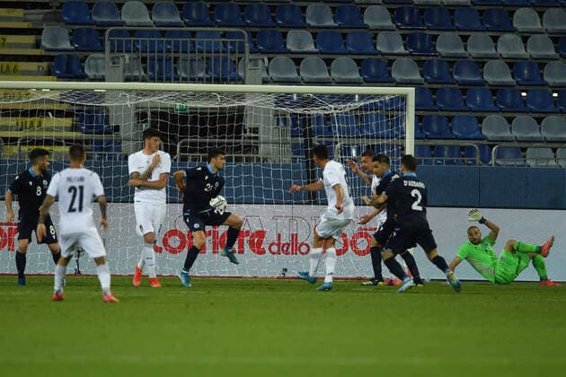 Matteo Pessina (Italy) he scored the fourth goal for his team during the Uefa European Championship, EM, Europameisterschaft 2020 Friendly match between Italy 7-0 San Marino at Sardegna Arena on May 28, 2021 in Cagliari, Italy. Noxthirdxpartyxsales  (161403879)