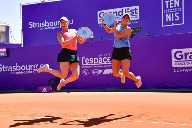 Internationaux de Strasbourg 2021 - double dames - victoire Alexa Guarachi - Chili - Desirae Krawczyk - Usa Tennis : Internationaux de Strasbourg 2021 - France - chryslenecaillaud Panoramic 