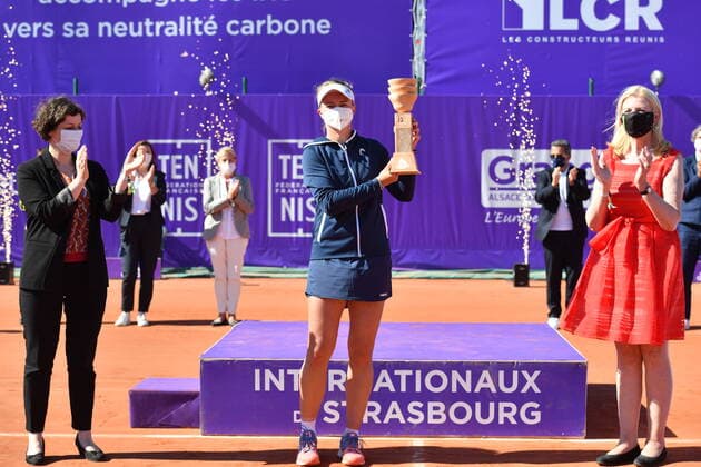 Internationaux de Strasbourg 2021 - Victoire de Barbora Krejcikova - Republique Tcheque Tennis : Internationaux de Strasbourg 2021 - France - chryslenecaillaud Panoramic 