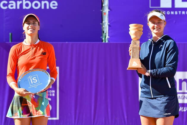 Internationaux de Strasbourg 2021 - Victoire de Barbora Krejcikova - Republique Tcheque contre Sorana Cirstea - Roumanie Tennis : Internationaux de Strasbourg 2021 - France - chryslenecaillaud Panoramic 