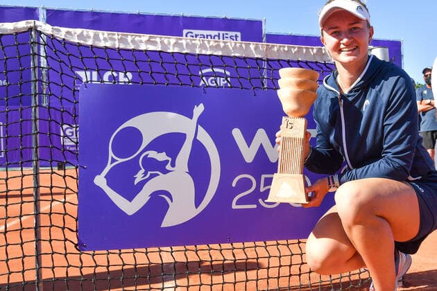 Internationaux de Strasbourg 2021 - Victoire de Barbora Krejcikova - Republique Tcheque Tennis : Internationaux de Strasbourg 2021 - France - chryslenecaillaud Panoramic 