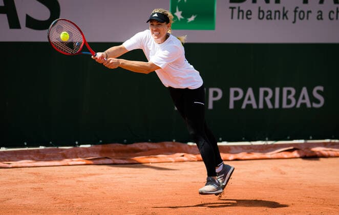 May 29, 2021: Angelique Kerber of Germany during practice ahead of the 2021 Roland Garros Grand Slam Tournament - ZUMAa181 20210529_zaa_a181_036 Copyright: xRobxPrangex
