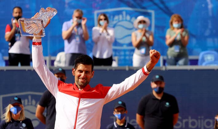 Bilder des Jahres 2021, Sport 05 Mai Sport Themen der Woche KW21 Sport Bilder des Tages 29.05.2021 Belgrade(Serbia) ATP, Tennis Herren Belgrade Open men s tennis singles final Novak Djokovic winner of the tournament :Str