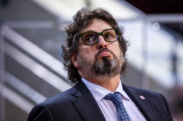 Disappointed Andrea Trinchieri Headcoach Bayern Muenchen 1 Basketball Bundesliga easyCredit BBL MHP RIESEN Ludwigsburg Bayern Muenchen on 29 05 2021 in Ludwigsburg MHPArena , Baden Wuerttemberg, Germany Ludwigsburg 29 05 21 Basketball , 29 05 2021, Ludwigsburg Germany xpxsdx