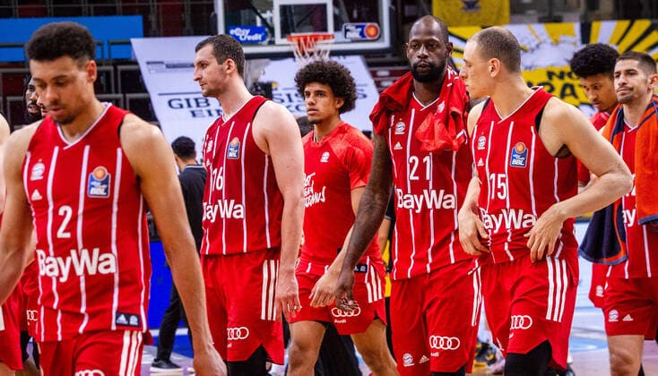 Enttauscht Bayern Muenchen 1 Basketball Bundesliga easyCredit BBL MHP RIESEN Ludwigsburg Bayern Muenchen on 29 05 2021 in Ludwigsburg MHPArena , Baden Wuerttemberg, Germany Ludwigsburg 29 05 21 Basketball , 29 05 2021, Ludwigsburg Germany xpxsdx