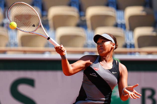 Mandatory Credit: Photo by Javier Garcia BPI Shutterstock (11977037v) Naomi Osaka during her first round match French Open Tennis, Day One, Roland Garros, Paris, France - 30 May 2021 French Open Tennis, Day One, Roland Garros, Paris, France - 30 May 2021  Copyright: xJavierxGarcia BPI Shutterstockx 11977037v