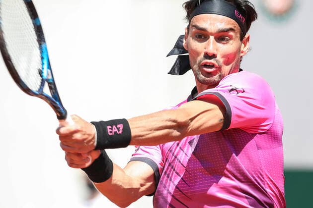 TENNIS - ATP, Tennis Herren French Open 2021 PARIS,FRANCE,30.MAY.20 - TENNIS - ATP World Tour, French Open, Roland Garros, Grand Slam. Image shows Fabio Fognini (ITA).  GEPAxpictures xPatrickxSteiner
