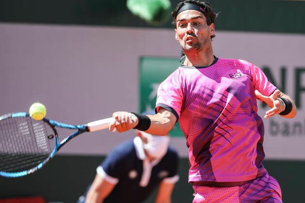 TENNIS - ATP, Tennis Herren French Open 2021 PARIS,FRANCE,30.MAY.20 - TENNIS - ATP World Tour, French Open, Roland Garros, Grand Slam. Image shows Fabio Fognini (ITA).  GEPAxpictures xPatrickxSteiner