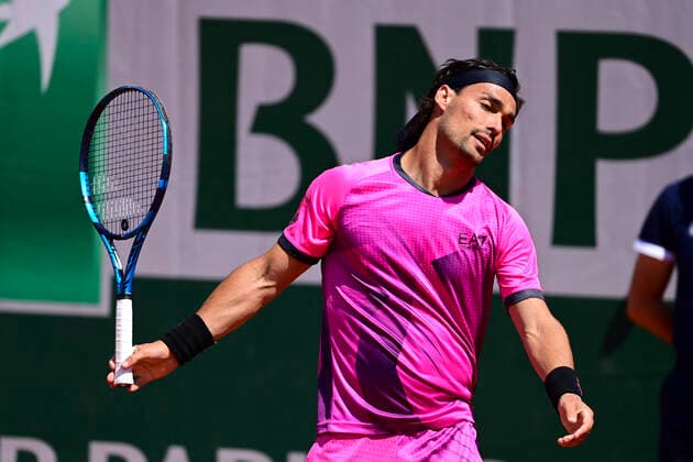 Fabio Fognini (Ita) TENNIS : Internationaux de France Roland Garros 2021 - Paris - 30 05 2021 JBAutissier Panoramic 
