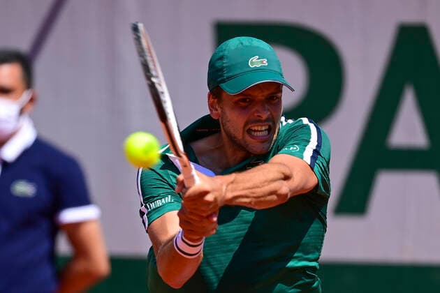 Gregoire Barrere (Fra) TENNIS : Internationaux de France Roland Garros 2021 - Paris - 30 05 2021 JBAutissier Panoramic 