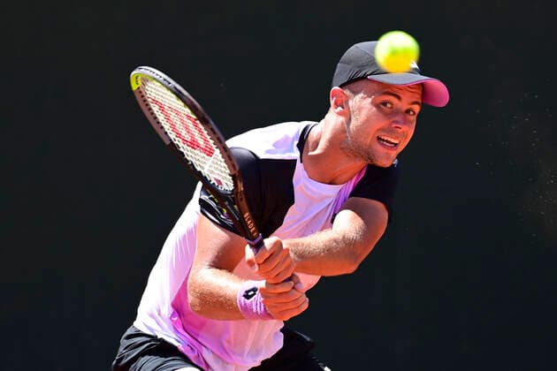 Enzo Couacaud (Fra) TENNIS : Internationaux de France Roland Garros 2021 - Paris - 30 05 2021 JBAutissier Panoramic 